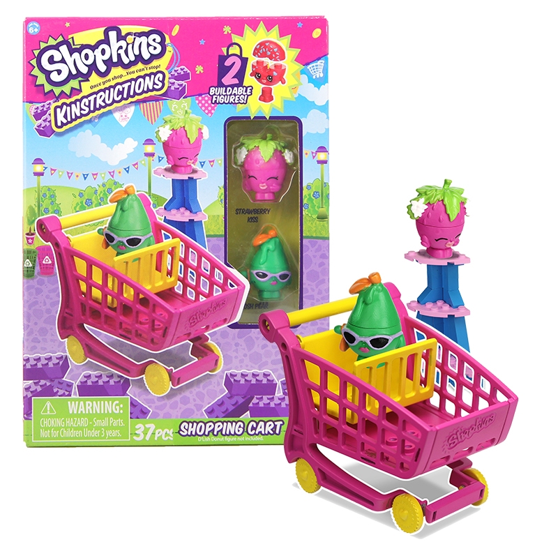 shopkins kinstructions shopping cart strawberry posh pear construction toys shopkins kinstructions shopping cart strawberry posh pear construction toys