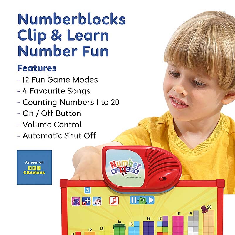 Numberblocks Clip & Learn Number Fun - Features