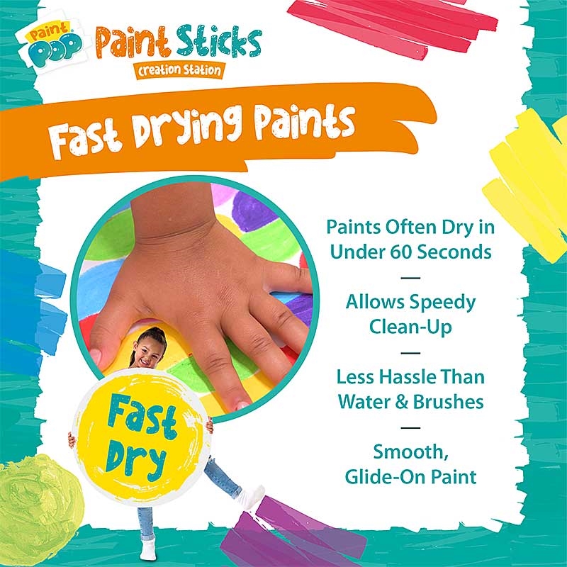 Paint Pop Paint Sticks - Fast Drying Paints