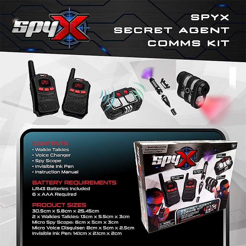 SpyX Secret Agent Comms Kit - Contents