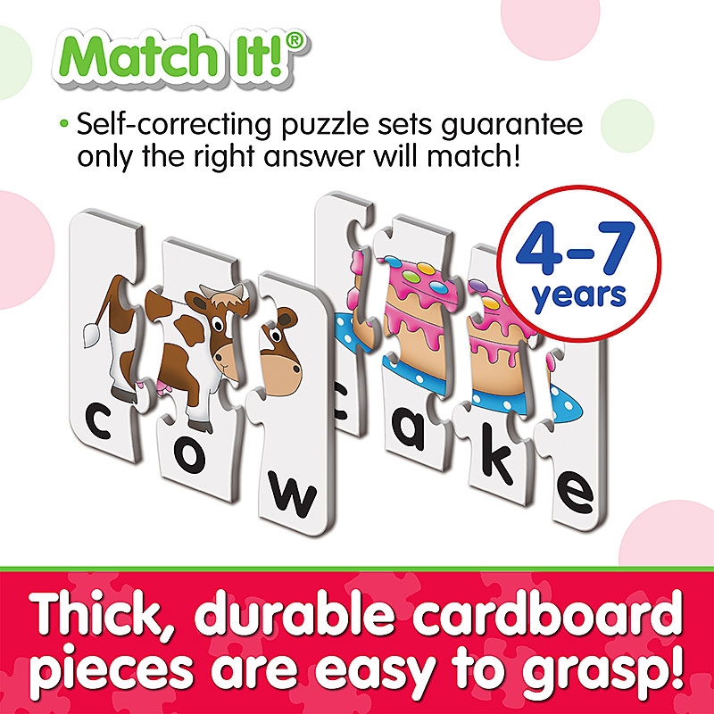 Thick, durable cardboard pieces are easy to grasp!