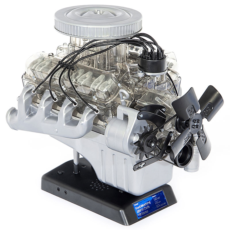 FRANZIS Ford Mustang V8 Model Engine Product Left View