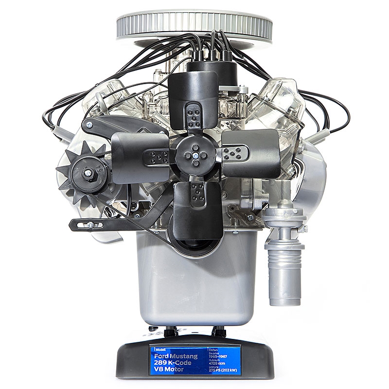 FRANZIS Ford Mustang V8 Model Engine Product Front View