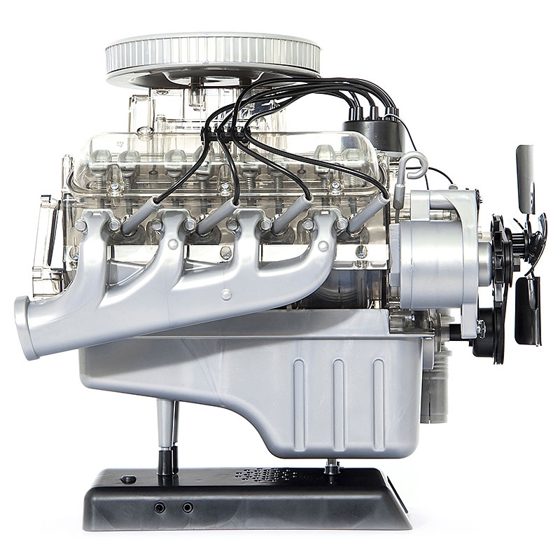 FRANZIS Ford Mustang V8 Model Engine Product Left Side View
