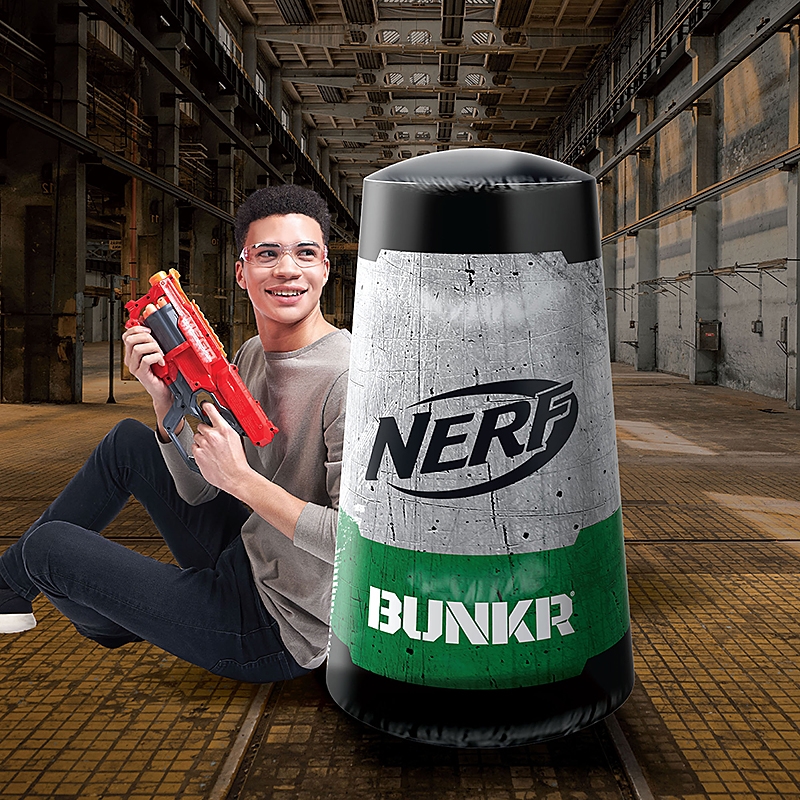 Take Cover - Traffic Cone - Boy using Product in Warehouse