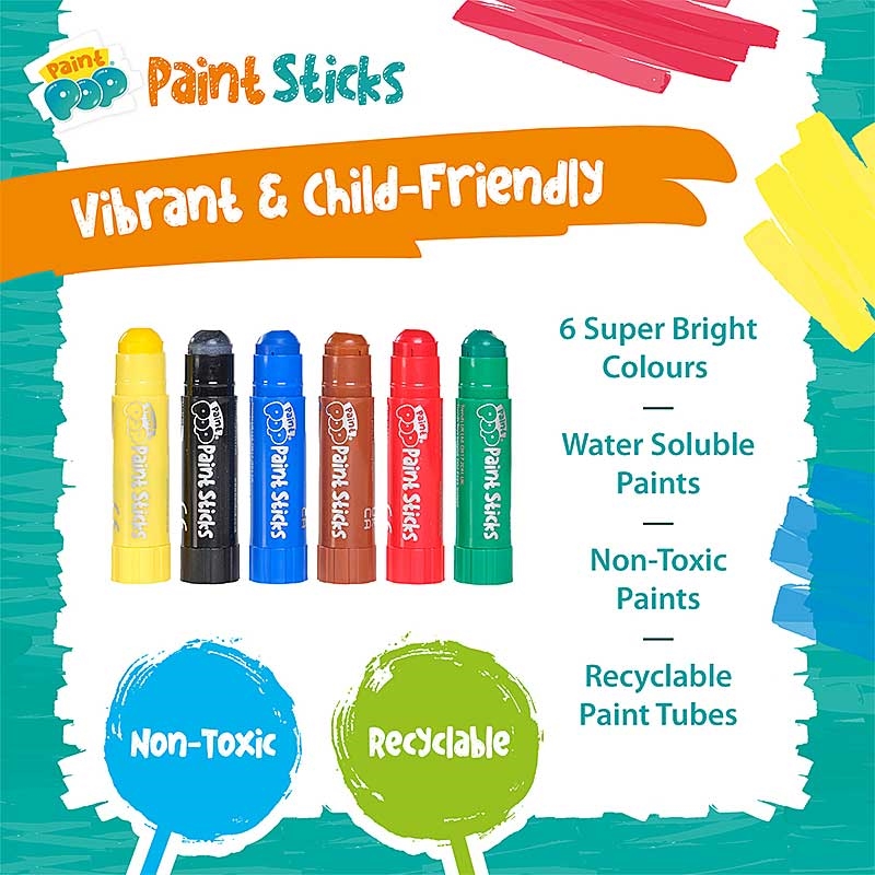 Paint Pop Paint Sticks - Vibrant & Child Friendly