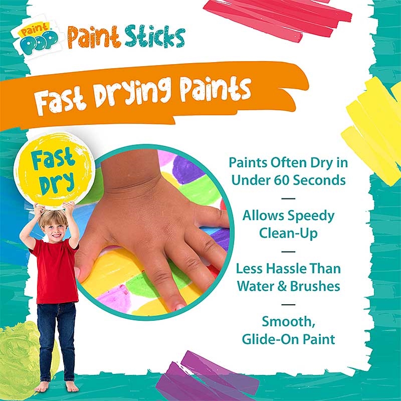 Paint Pop Paint Sticks - Fast Drying Paints