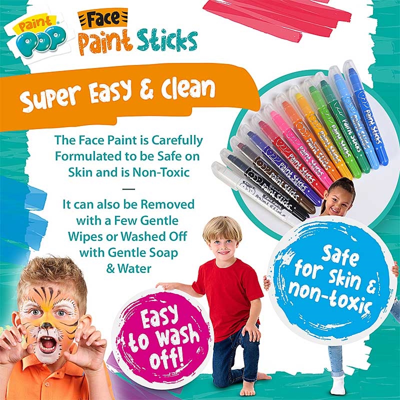 Paint Pop Paint Sticks - Super Easy & Clean