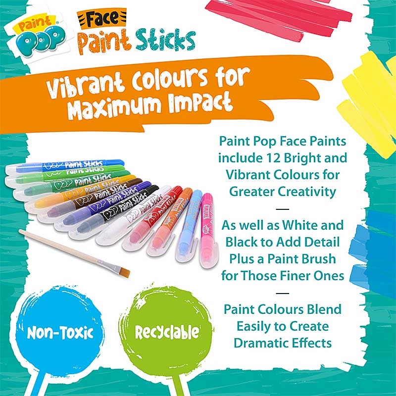 Paint Pop Paint Sticks - Vibrant Colours for Maximum Impact