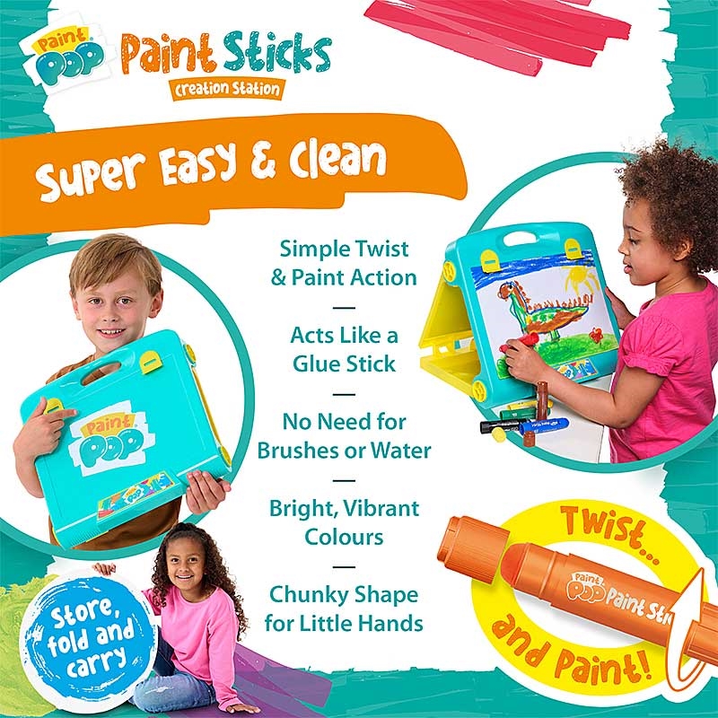 Paint Pop Paint Sticks - Super Easy & Clean