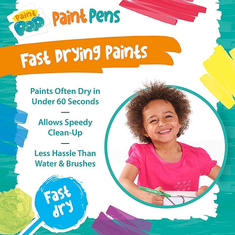 Paint Pop Paint Pens - Fast Drying Paints