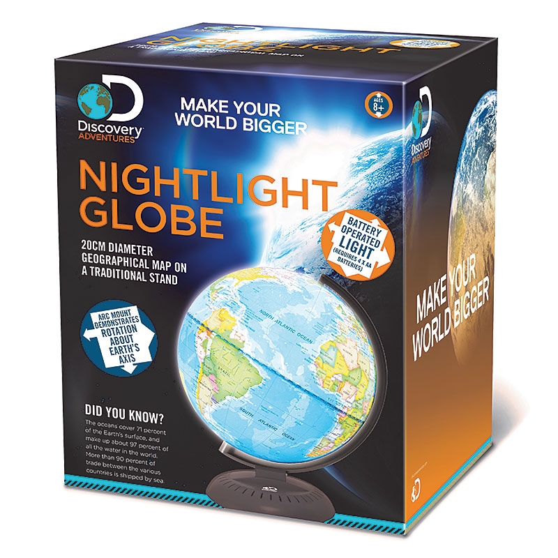 Discovery Adventures Night Light Globe