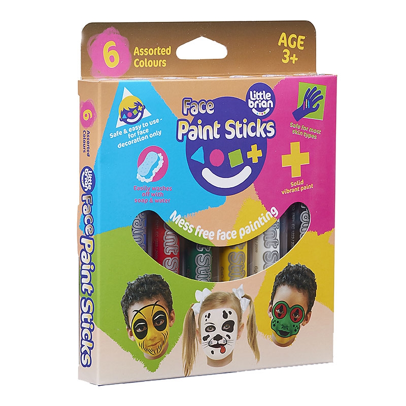 Face Paint Sticks - 6 pack - Little Brian Paint Sticks
