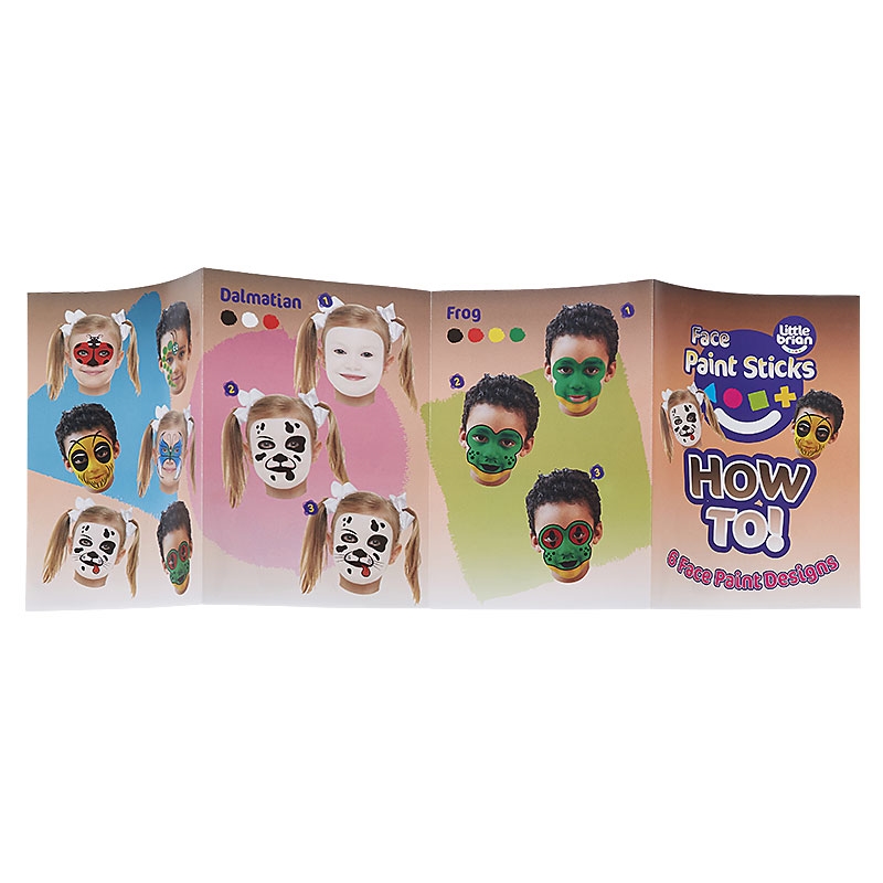 Face Paint Sticks - 6 pack designs booklet