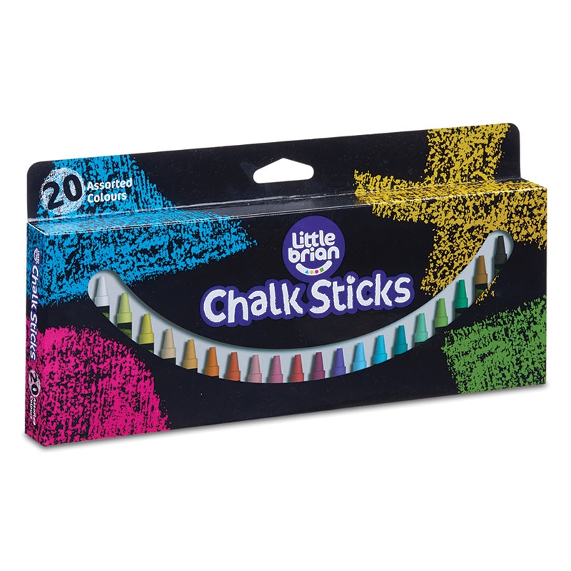 Chalk Sticks - 20 Assorted Pack