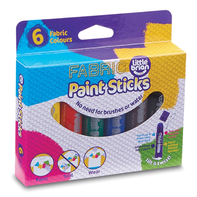 Paint Sticks Fabric 6 Assorted