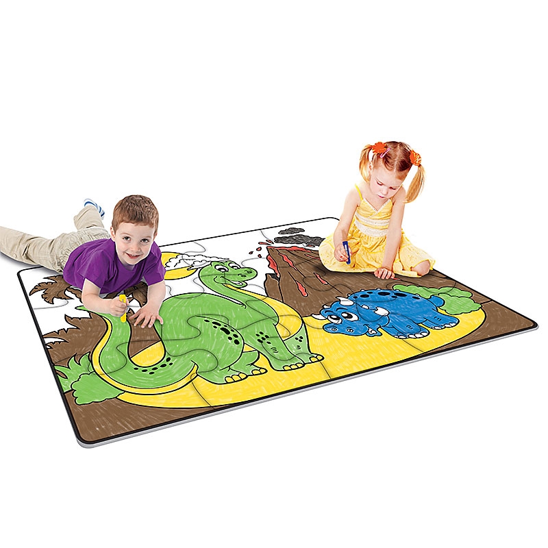 Dinosaur World Paint Sticks Paint-A-Puzzle Kids Colouring In