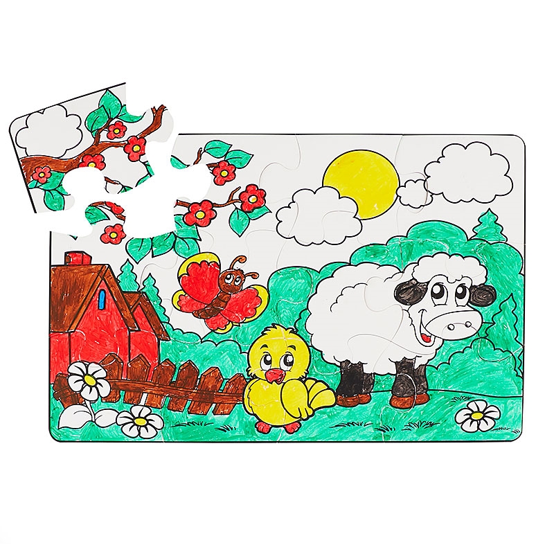 Fun at the Farm Paint Sticks Paint-A-Puzzle Product