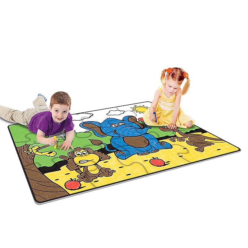 In the Jungle Paint Sticks Paint-A-Puzzle Kids Colouring In