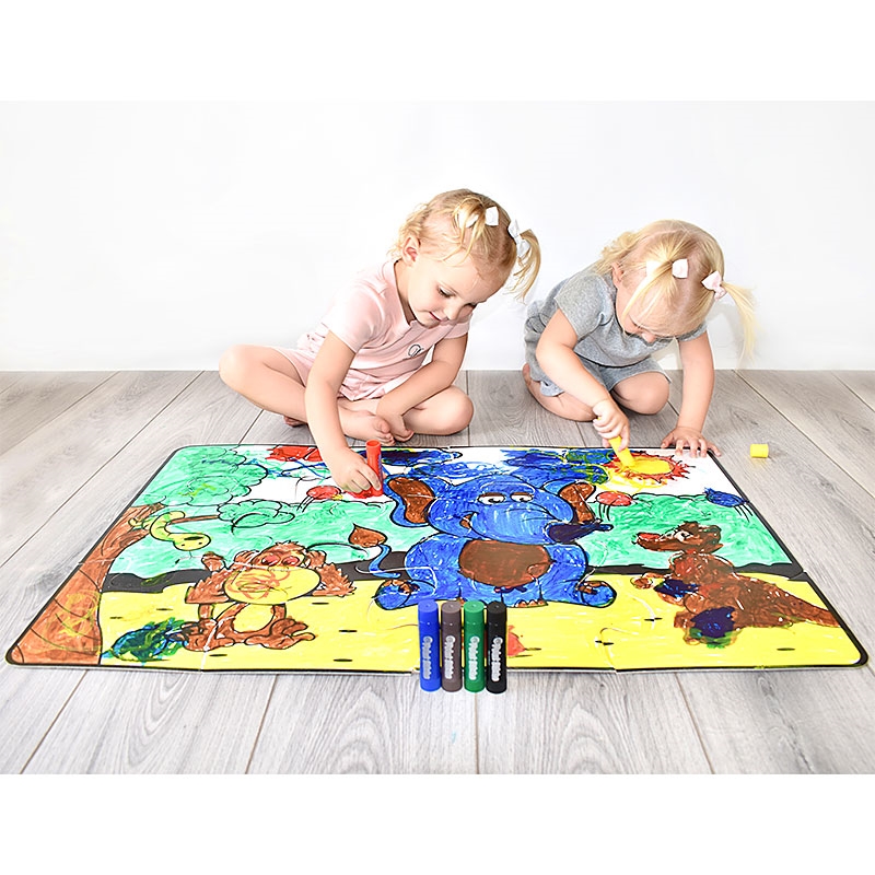 In the Jungle Paint Sticks Paint-A-Puzzle Children Finishing Colouring Puzzle