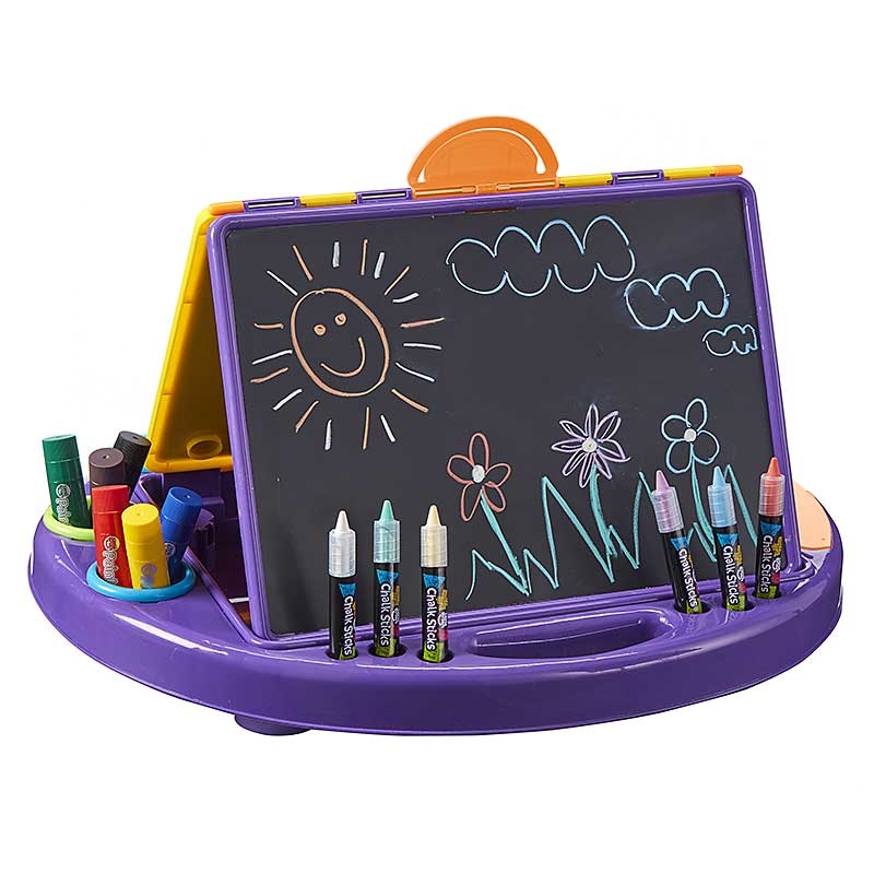 Paint Sticks Classic Art Station Blackboard with Scenery