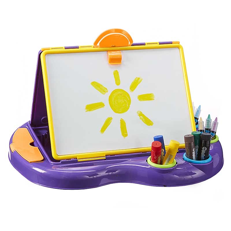 Paint Sticks Classic Art Station Whiteboard with Sunshine Drawing