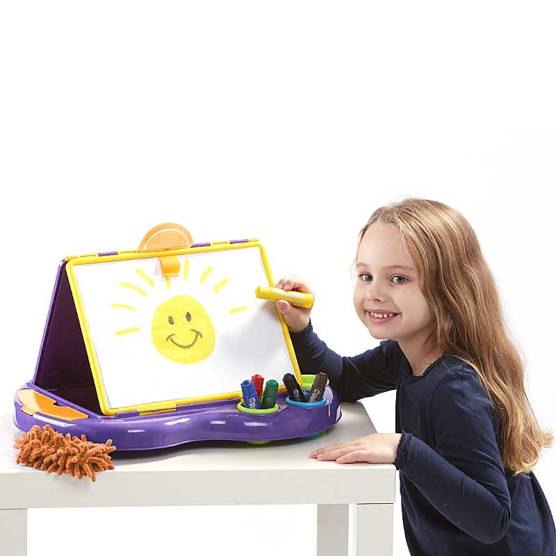 Paint Sticks Classic Art Station Young Girl Drawing Smiley Face