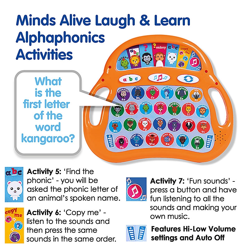 Minds Alive Laugh & Learn Alphaphonics - Activities