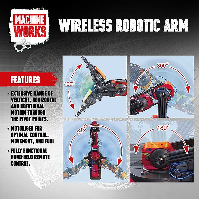 Machine Works Wireless Robotic Arm - Features
