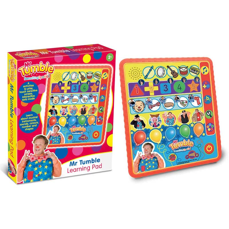 Mr Tumble Learning Pad Product and Pack