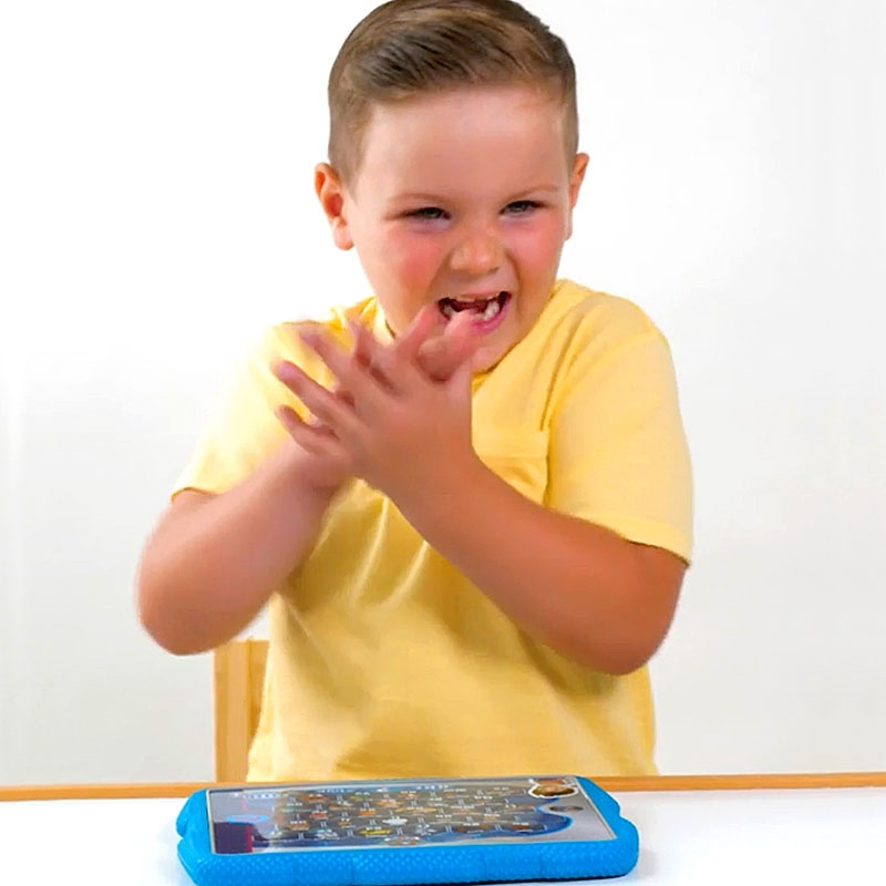 PAW Patrol Ryder's Alphabet Tablet Young Boy Excited