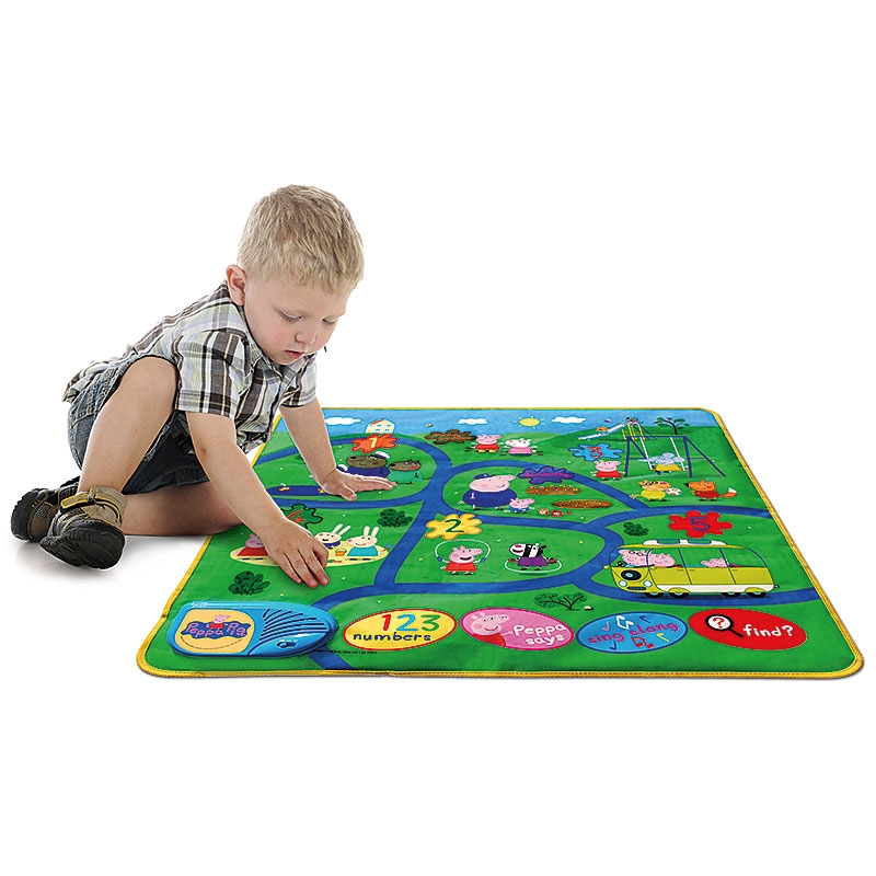 Peppa's Interactive Playmat - Boy Playing on Mat