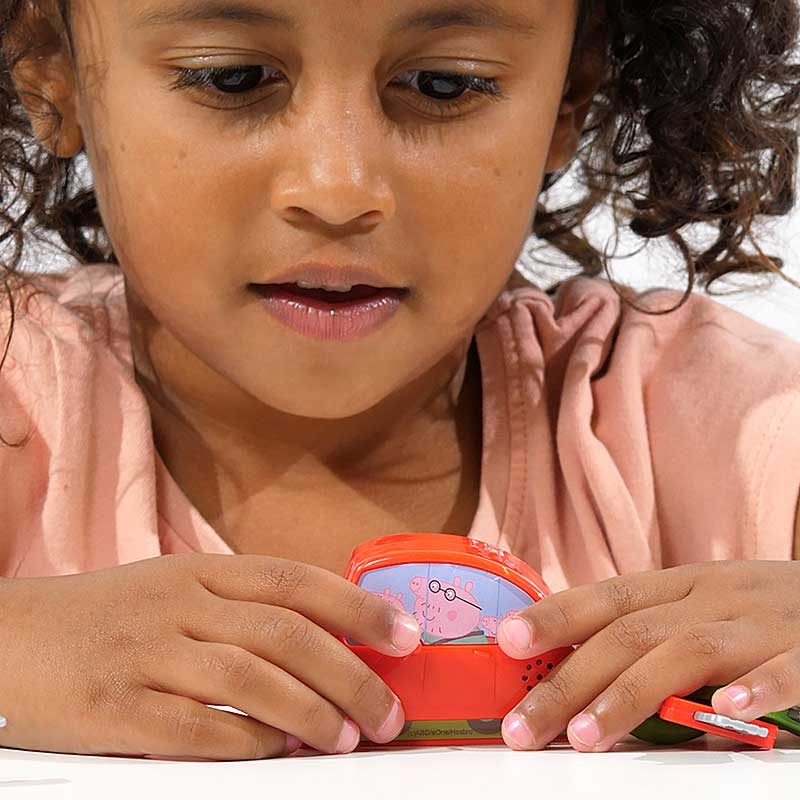 Peppa's Touch & Learn Key Fob - Young Girl Playing with Product