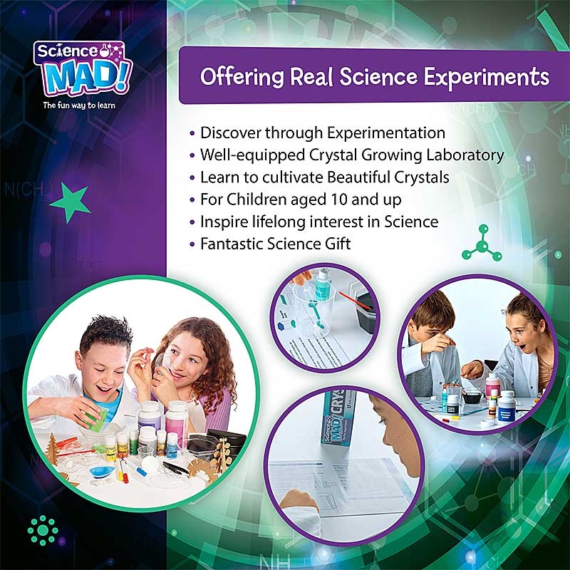 Science Mad Crystal Growing Lab - Offering Real Science Experiments