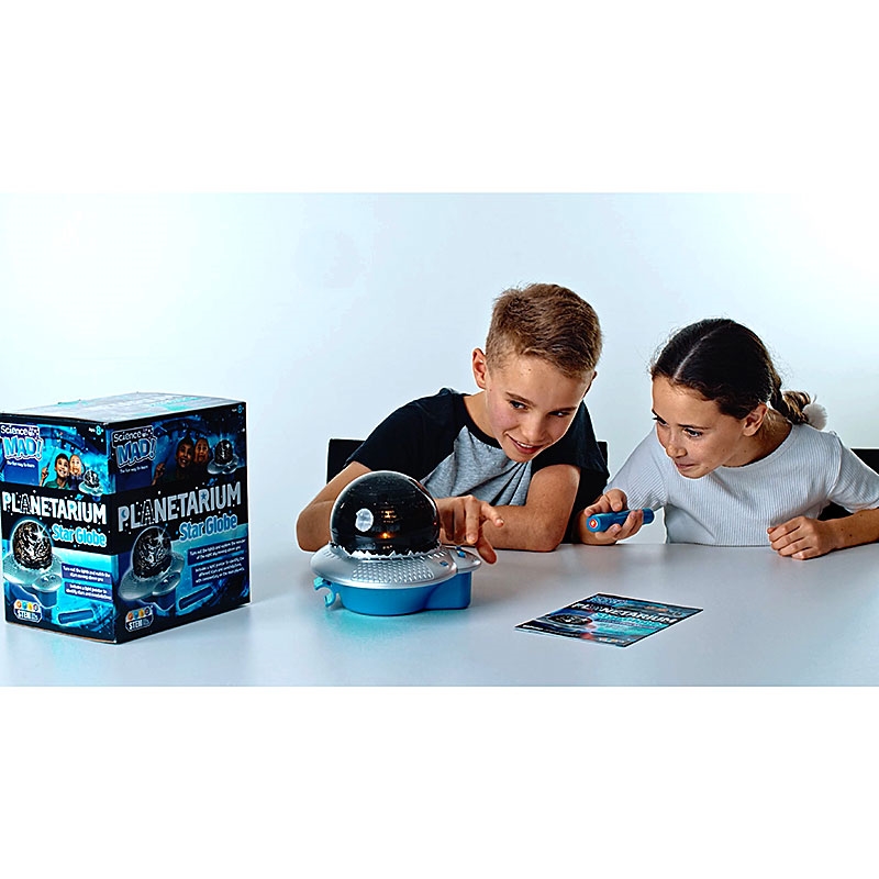Science Mad Planetarium Star Globe Boy and Girl Opening Product