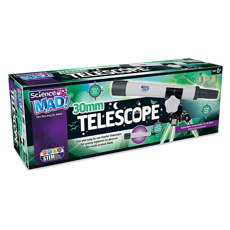 Science Mad 30mm Telescope Pack