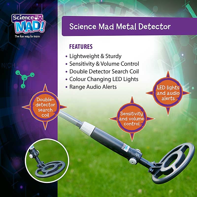 Science Mad Digital Metal Detector - Features