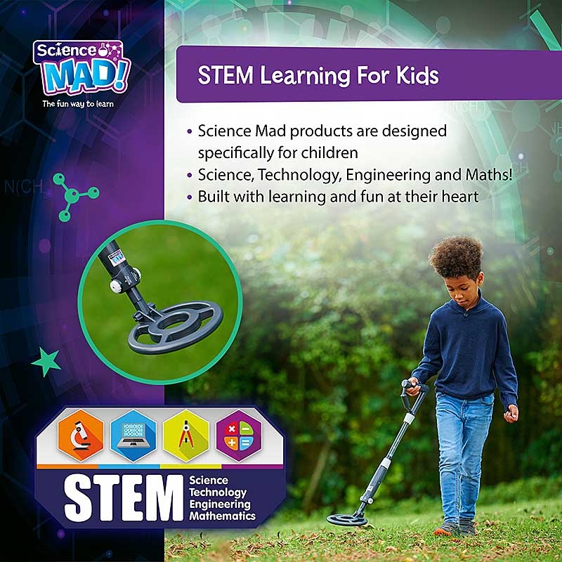 Science Mad Digital Metal Detector - STEM Learning for Kids