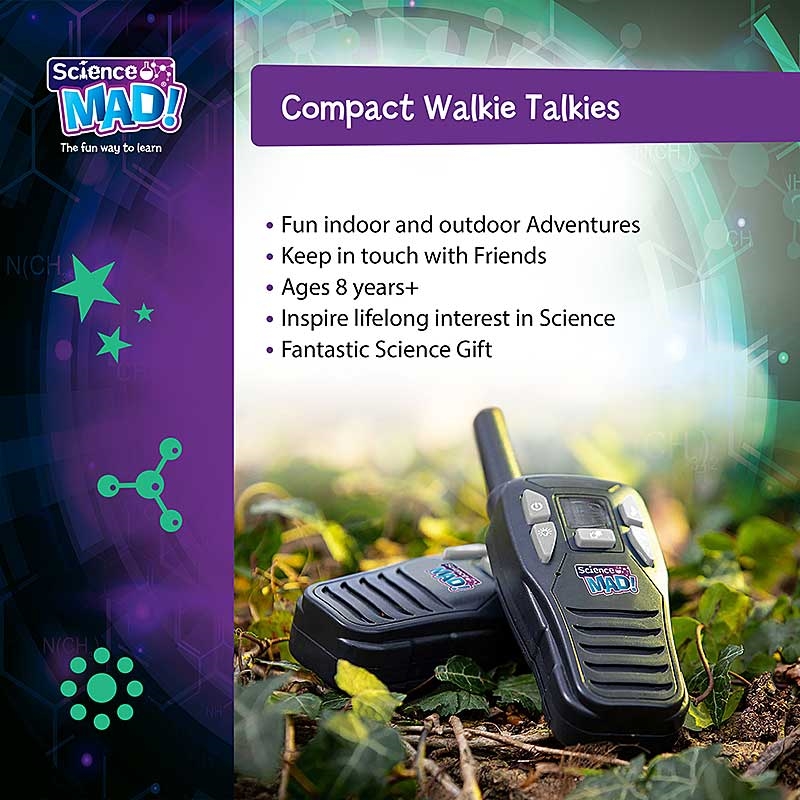 Science Mad Digital Walkie Talkies - Compact Walkie Talkies