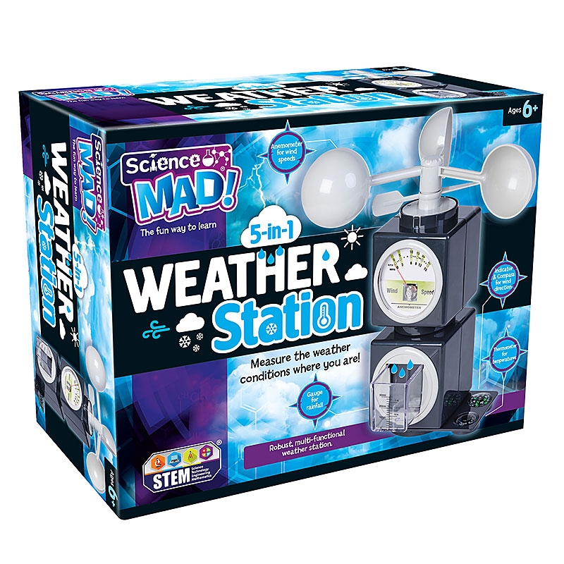 Science Mad 5-in-1 Weather Station Pack