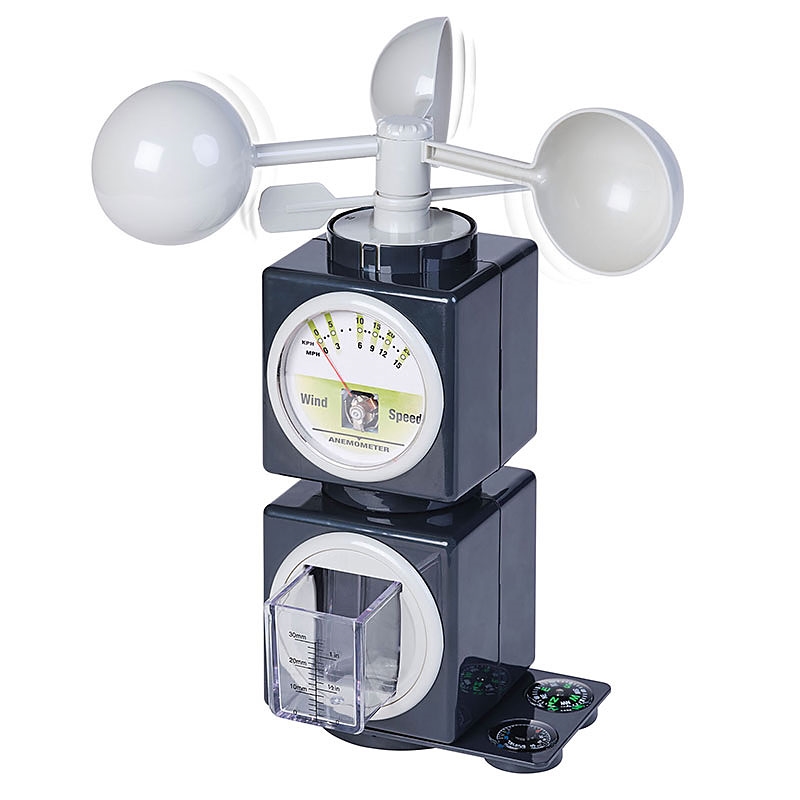 Science Mad 5-in-1 Weather Station Front View