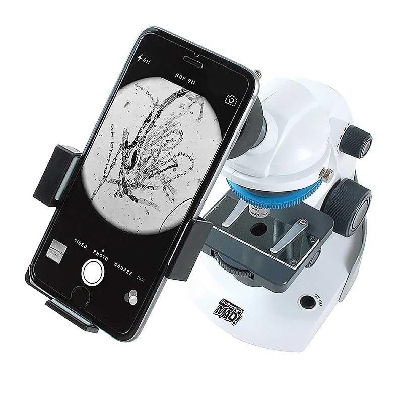 Science Mad 360° Super HD Microscope - Product with Smart Phone attaced (not included)