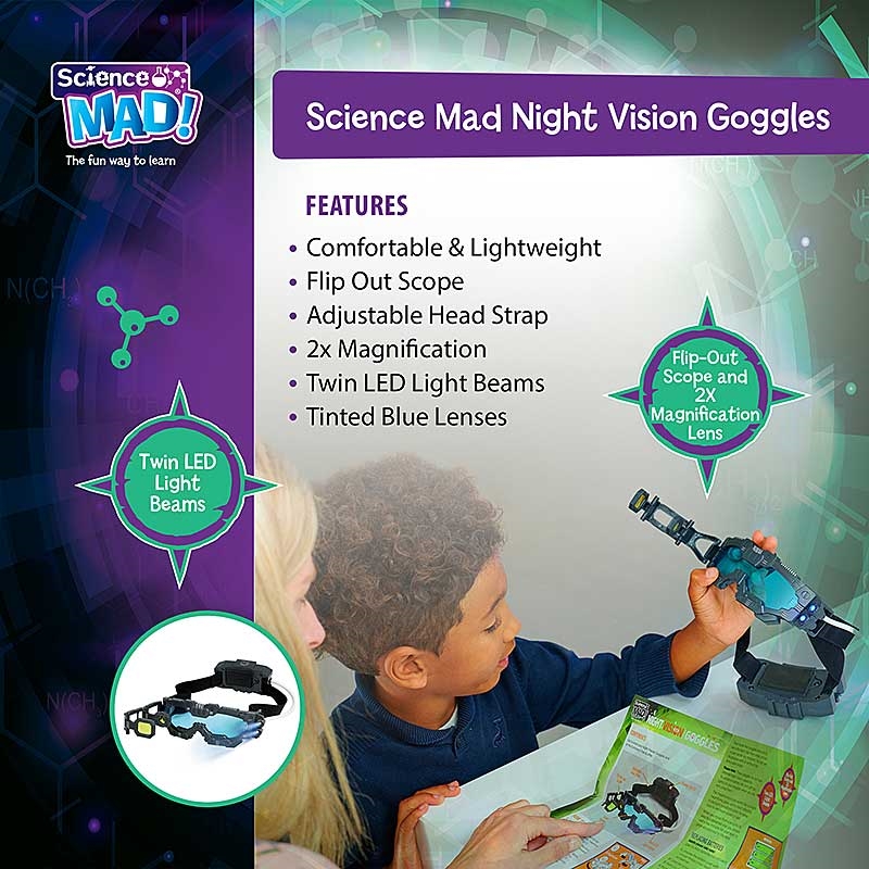 Science Mad Night Vision Goggles - Features