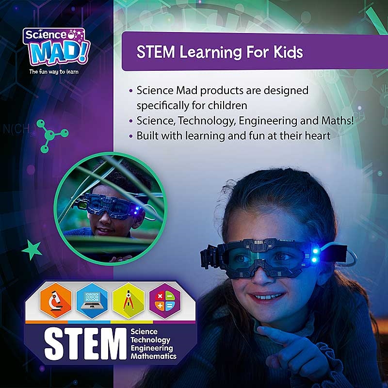 Science Mad Night Vision Goggles - STEM Learning for Kids