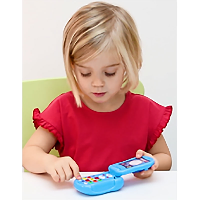 Girl learning with Flip and Learn Phone
