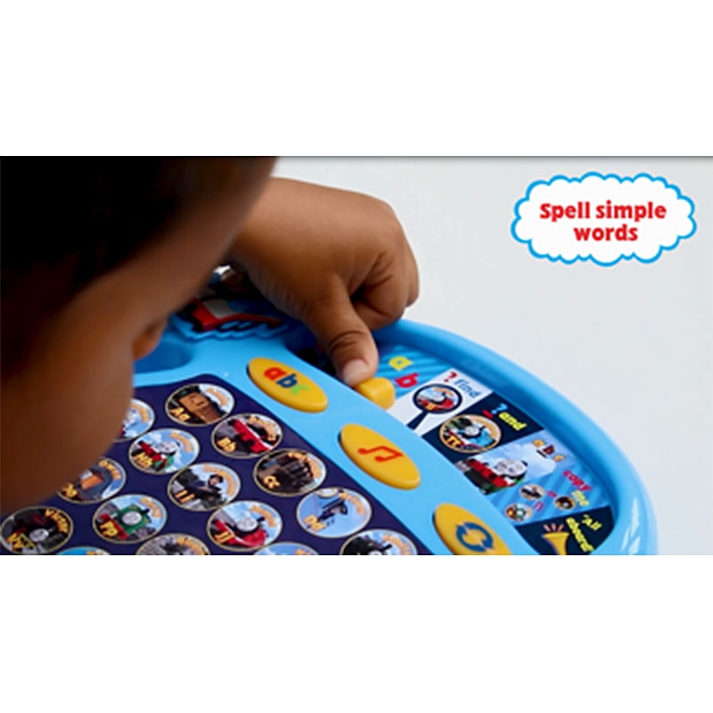 Young Boy Learning on the Thomas & Friends Alphaphonics™ Tablet