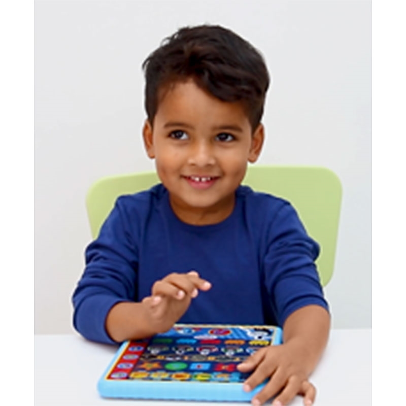 Young Boy using the Thomas & Friends Smart Tablet