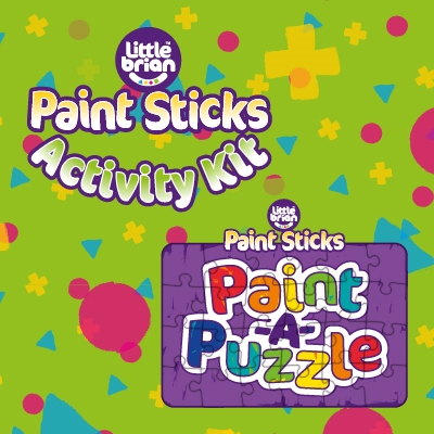 Dinosaur World Paint Sticks Paint-A-Puzzle