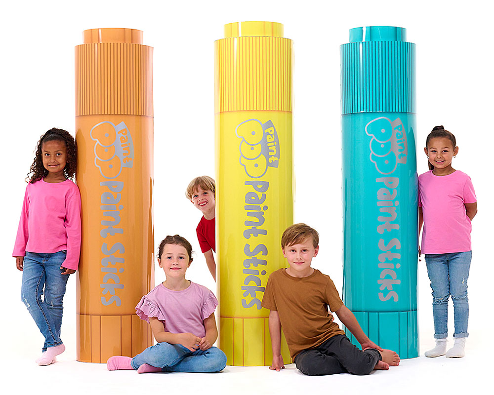 Paint Pop Paint Sticks - Kids in Group